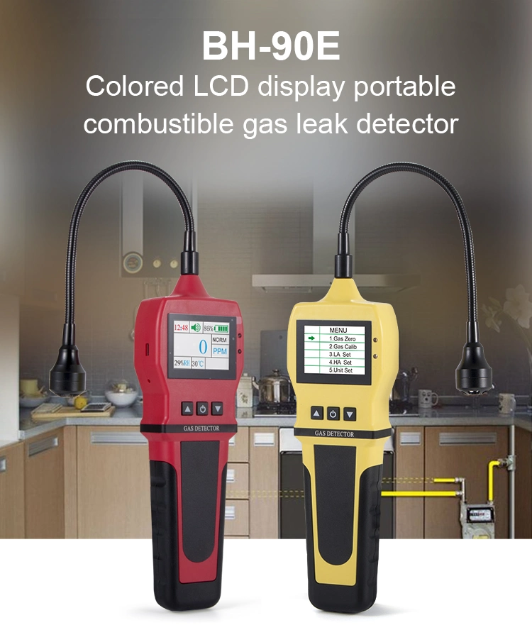 Portable LCD Display Diffusion Type C2h4 Analyzer Gas Leak Detector