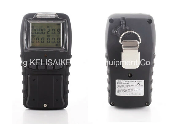 Imported British Sensor Rechargeable Lithium Battery Operated H2s O2 Co Lel/CH4 4 in 1 Multi Gas Detector